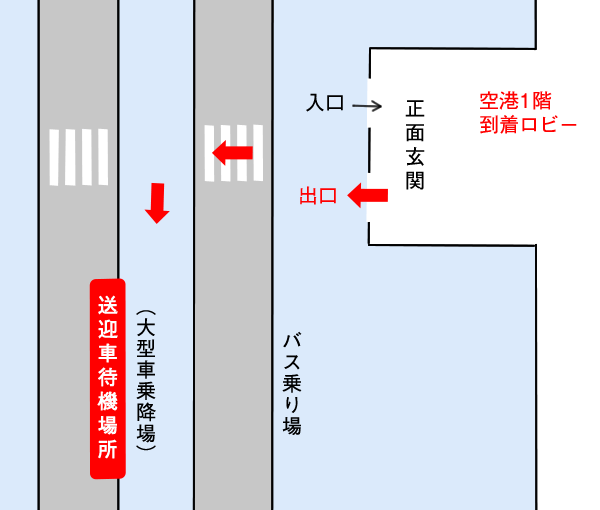 オリックスレンタカー 北九州空港店案内図
