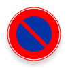 Japanese main road signs:No parking