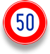Speed limit of 50km/h
