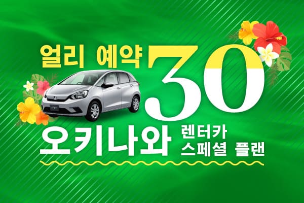 【얼리 예약 30】오키나와 렌터카 스페셜 플랜!! (9월~12월)