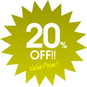 20%OFF!!