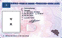 Image:Foreign driving license/front - Belgium