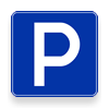 Japanese main road signs:Parking allowed