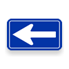 Japanese main road signs:One way1